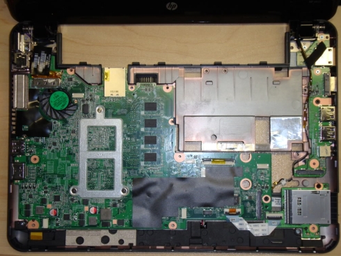 HP Compaq Mini 311c disassemblaggio